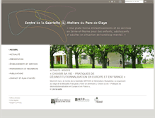Tablet Screenshot of centredelagabrielle.fr
